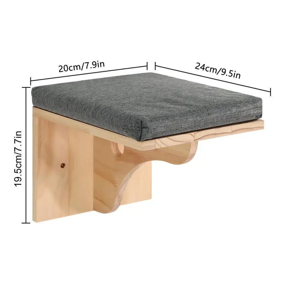 Carpeted wall platform dimensions