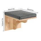 Carpeted wall platform dimensions