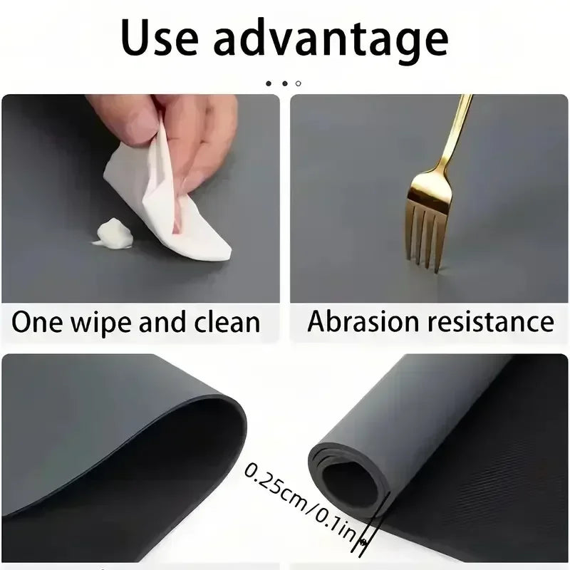 Pet feeding mat with 2.5 millimeter thickness