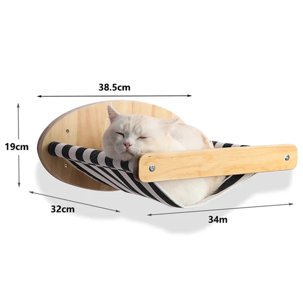 Plush Wall-Mounted Cat Perch