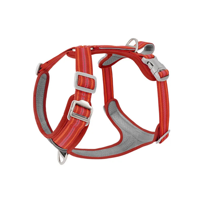 Red reflective Y-front dog harness