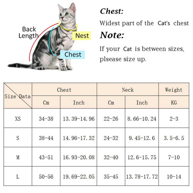 Duplicate harness size chart