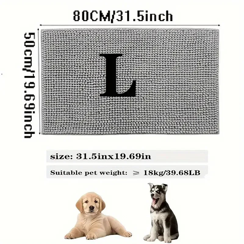L gray mat dimension graphic, 50 × 80 cm