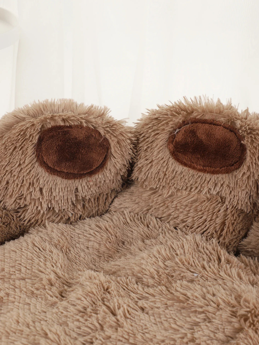 Paw-Shaped Plush Pet Bed