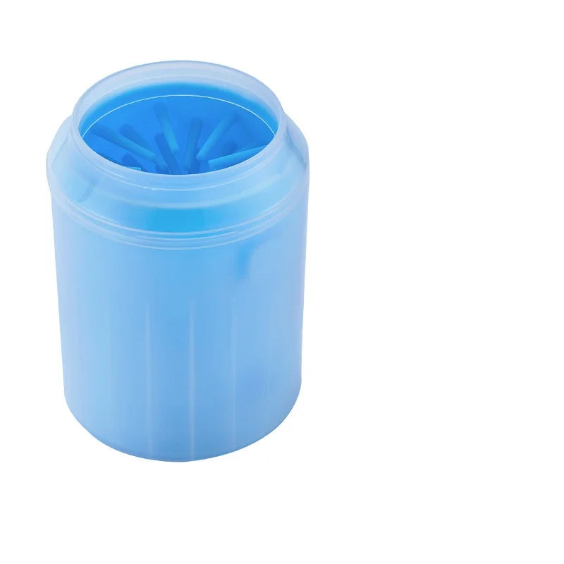 Blue dog paw cleaner cup