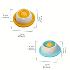 Aqua and orange lick feeder dimensions