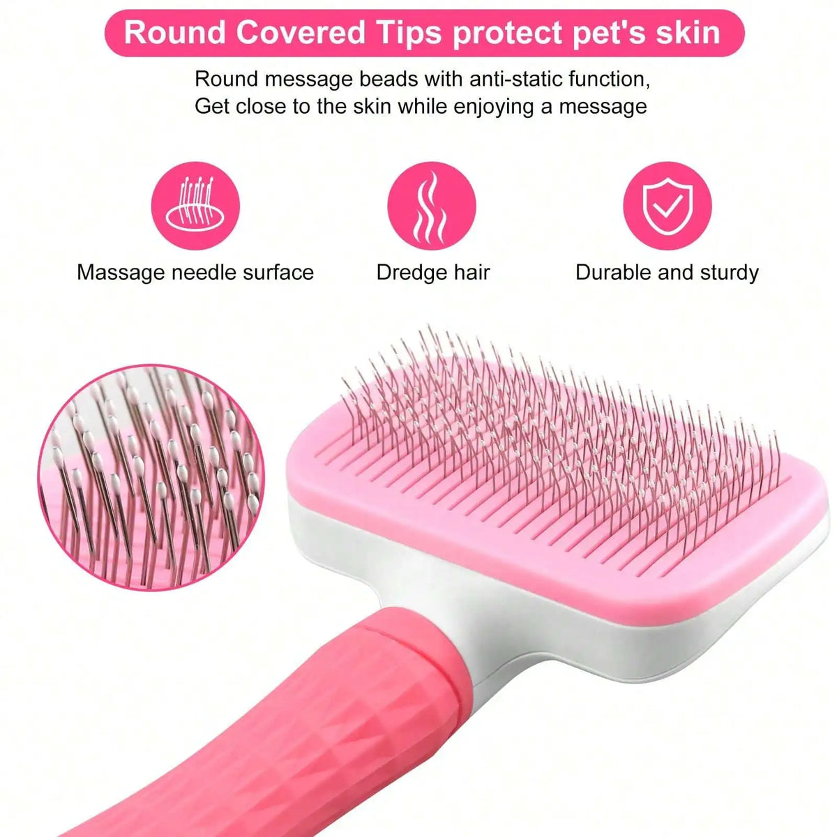Self-Cleaning Slicker Brush