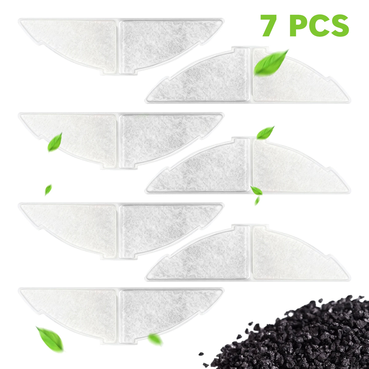 Seven replacement fountain filters without fountain