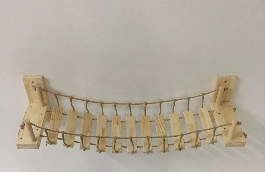 Pine & Sisal Wall-Mounted Cat Bridge