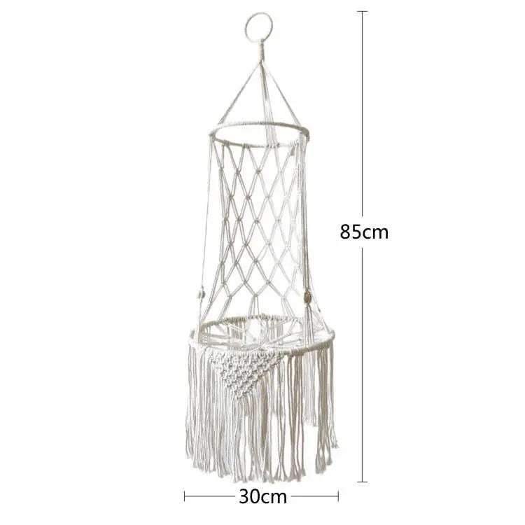 Macramé Hanging Cat Beds & Cushions — Cat Swing / 11.8 in / 30 cm