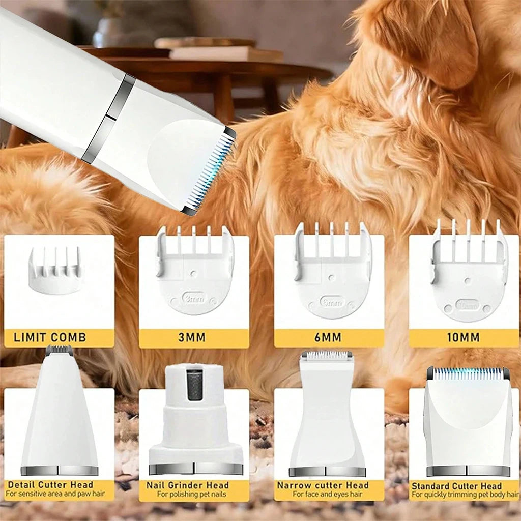 4-in-1 Rechargeable Pet Grooming Kit