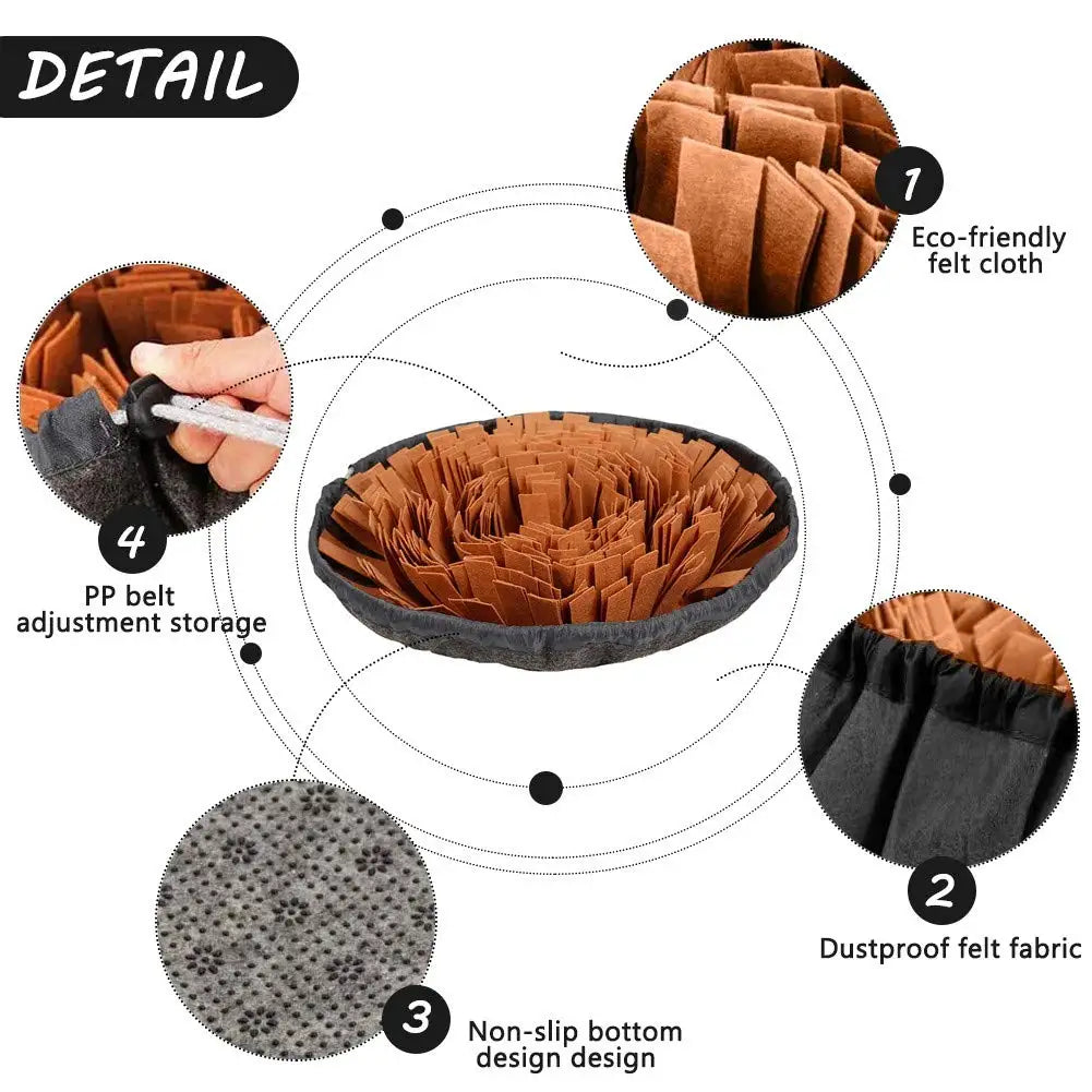 Collapsible Round Snuffle Mat