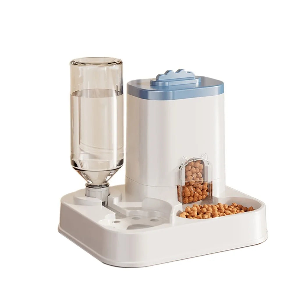 Blue gravity food and water station