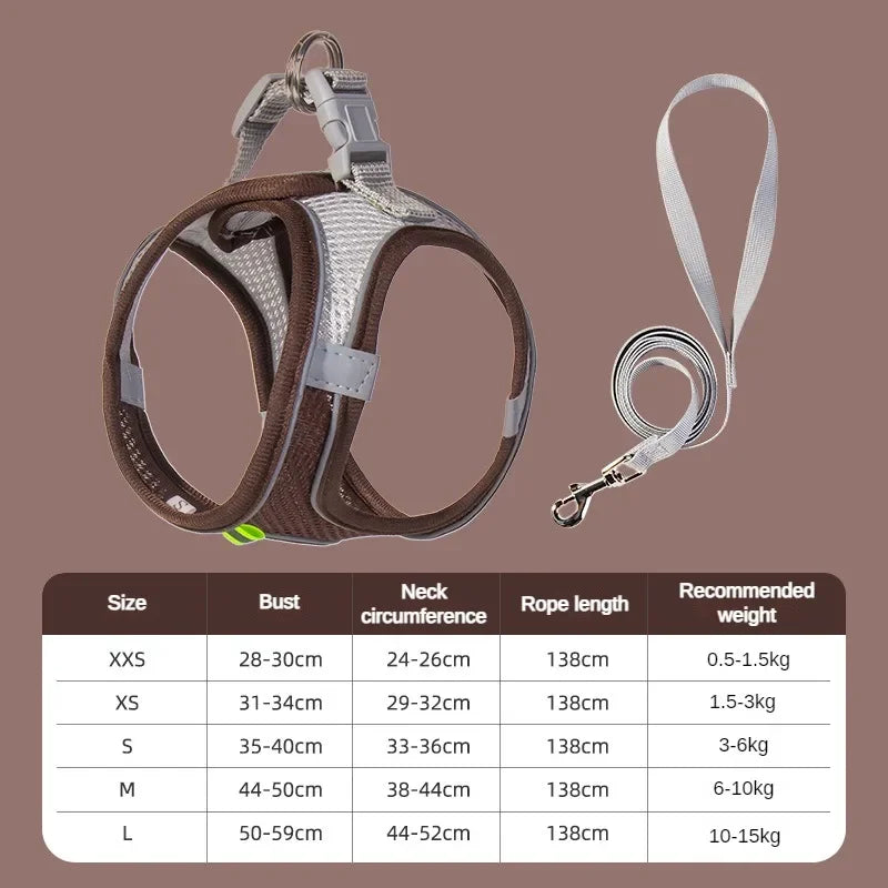 Reflective Mesh Harness & Leash Set — product view 7