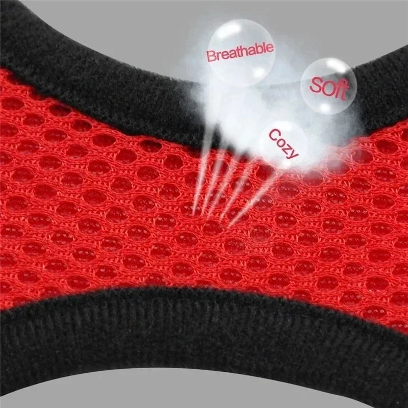 Close view of breathable red mesh fabric