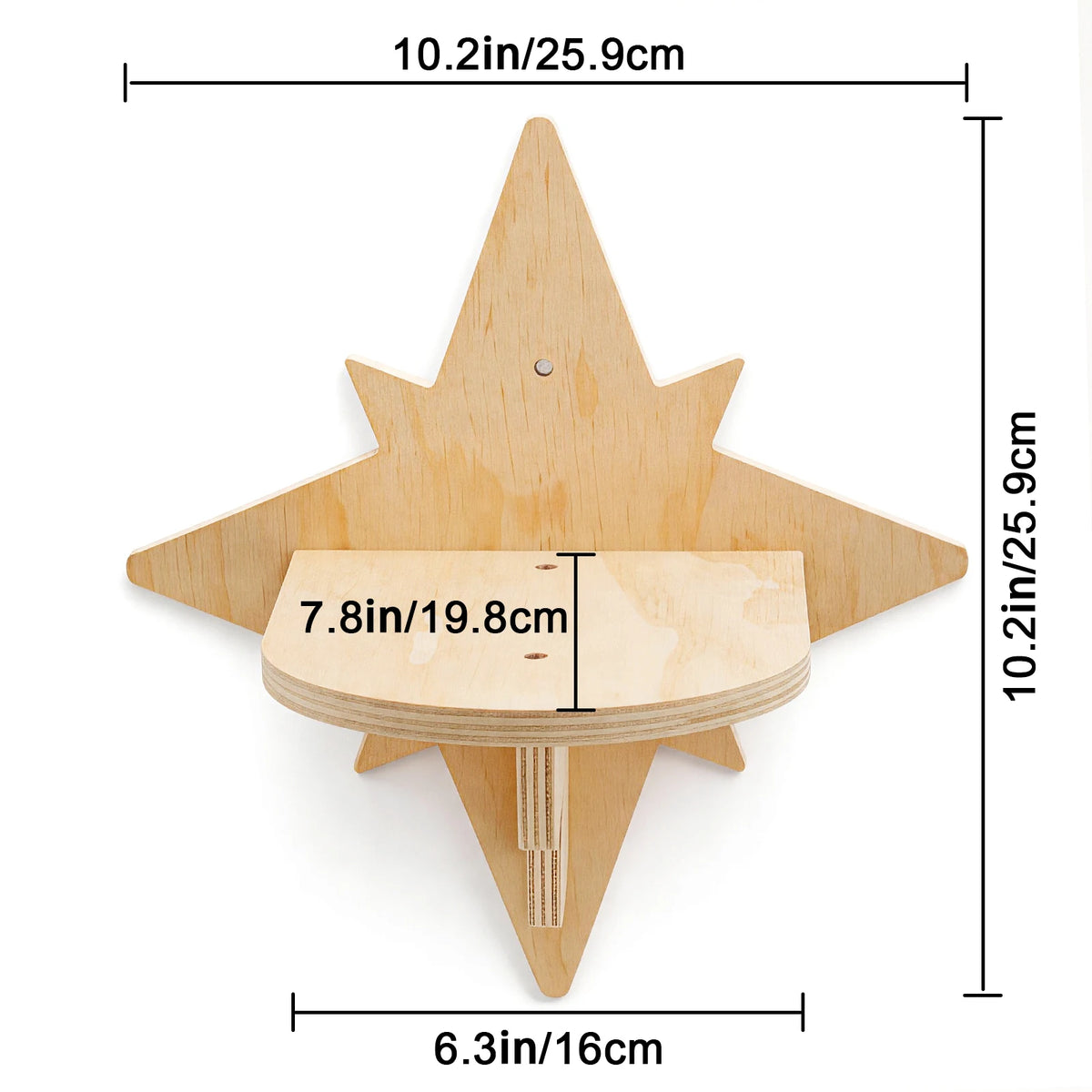 Natural Wood Cat Wall Furniture — Star Platform
