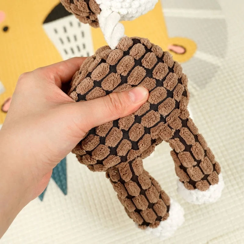 Squeaky Plush Animal Dog Toy