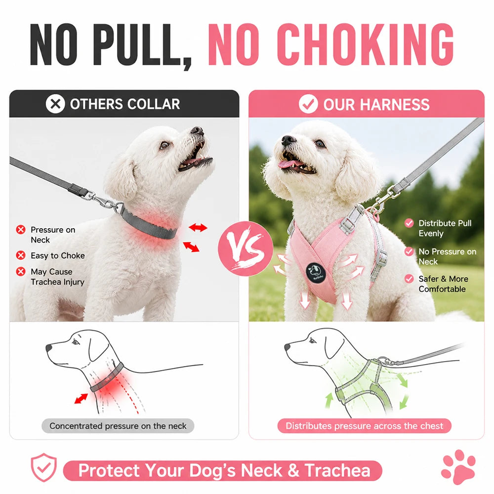 Reflective Adjustable Pet Harness Set — detail view 2