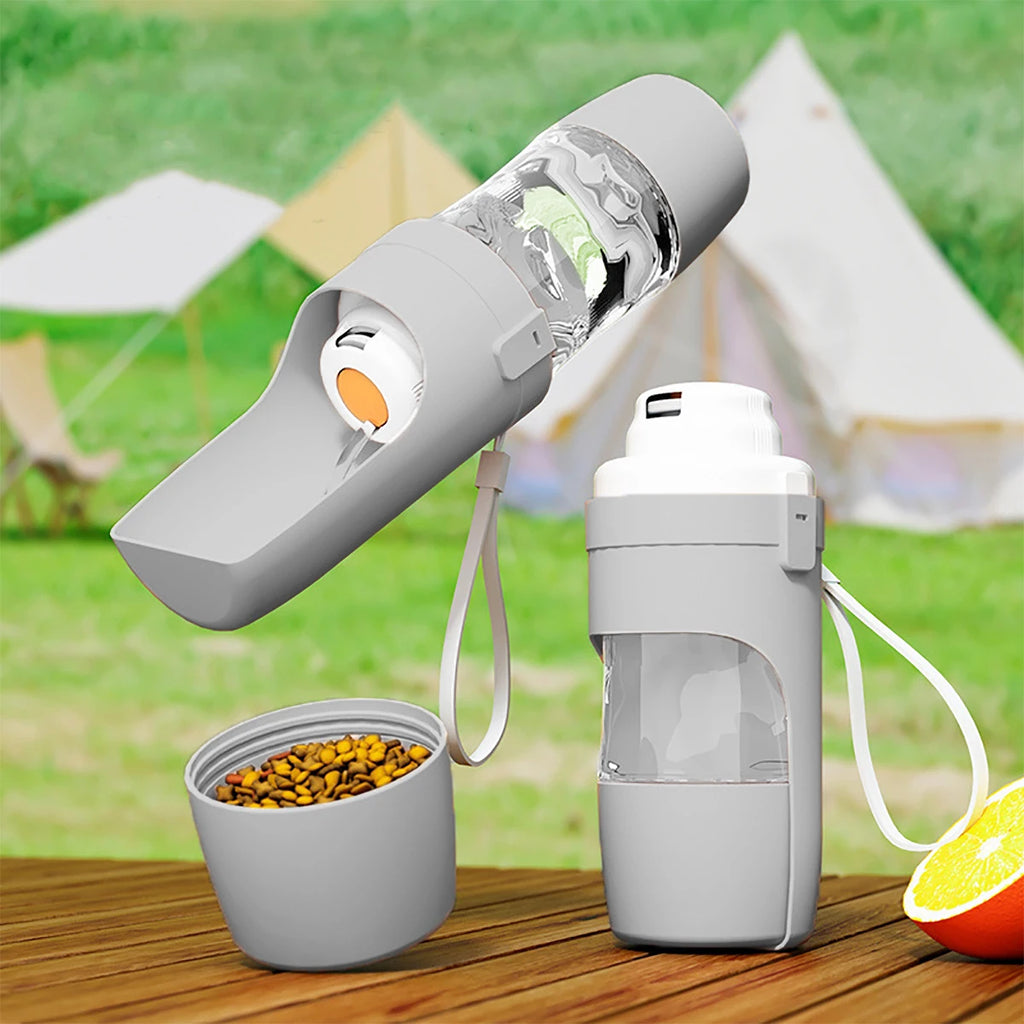 2-in-1 Travel Water Bottle & Food Cup