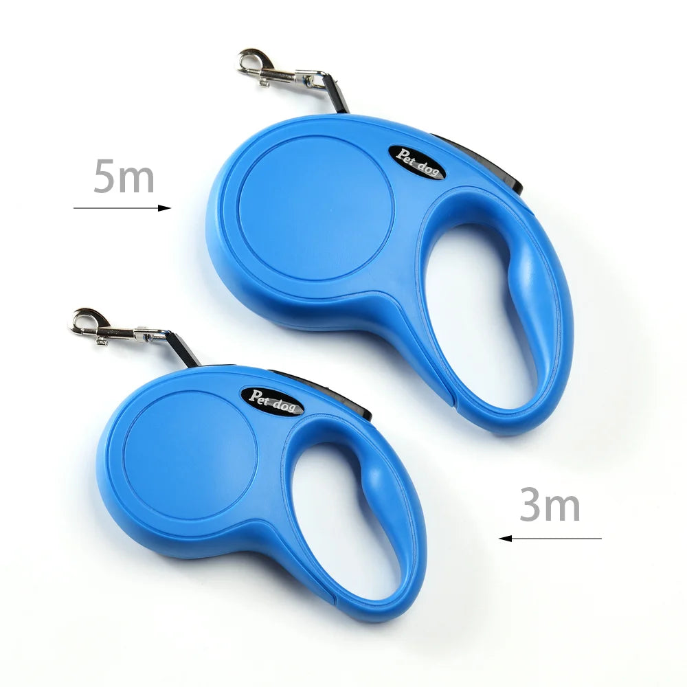 Blue Compact Retractable Leash & Reflector Accessories