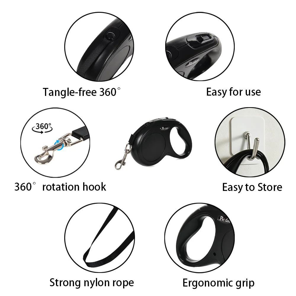 Compact Retractable Leash & Reflector Accessories