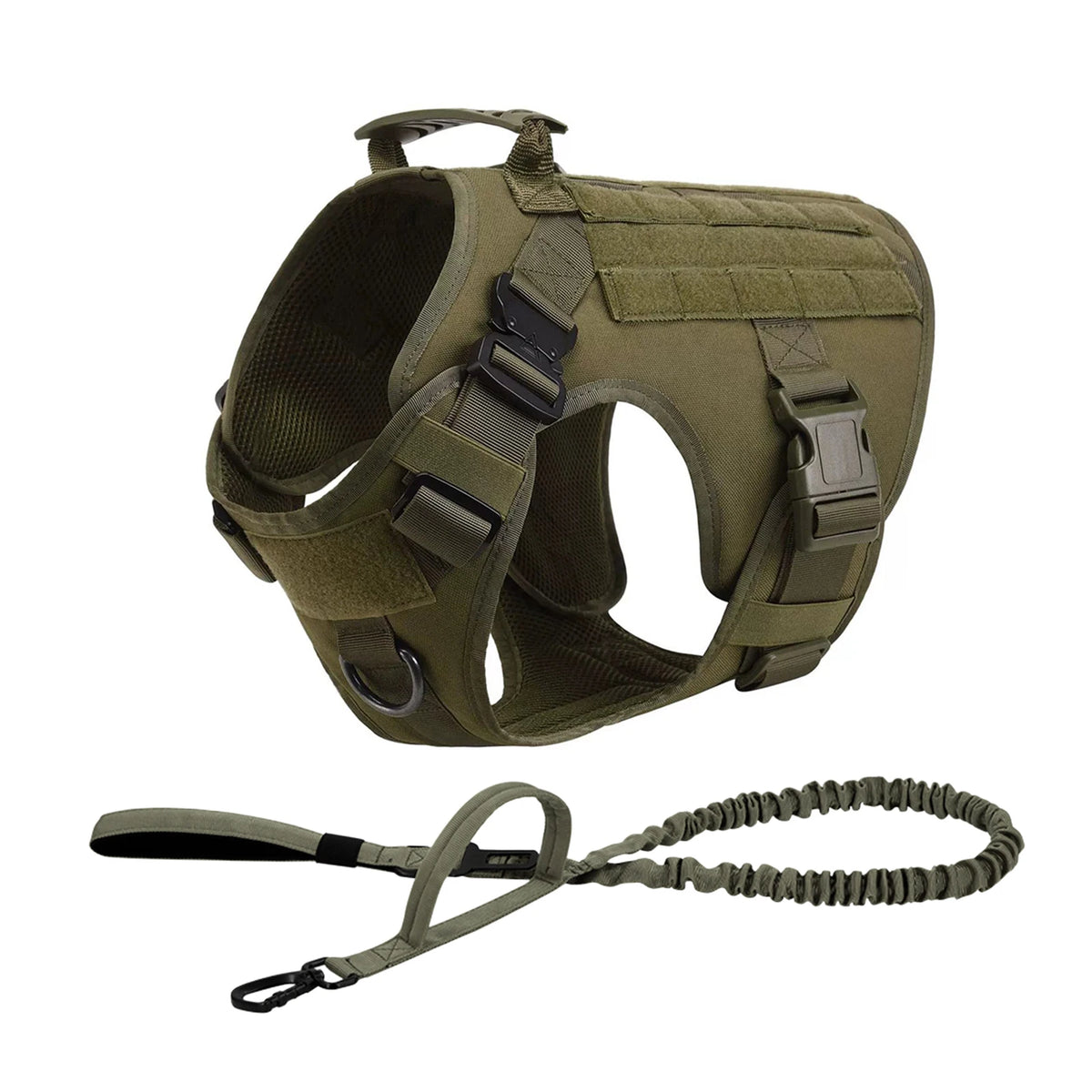 Tactical Dog Harness & Walking Set