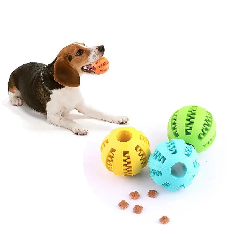 Rubber Treat-Dispensing Dog Ball — detail view 4
