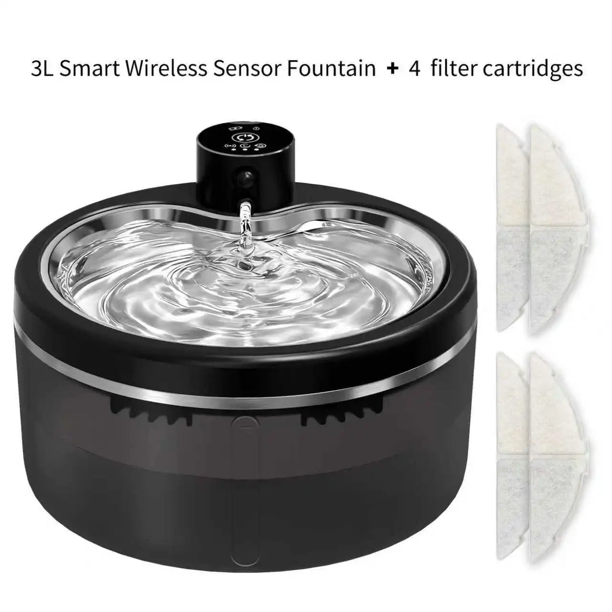 Three-liter fountain bundle with four filters