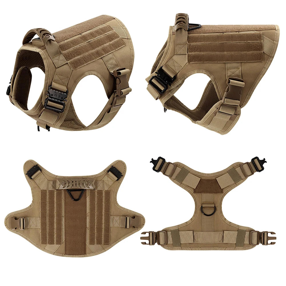 Tactical Dog Harness & Walking Set