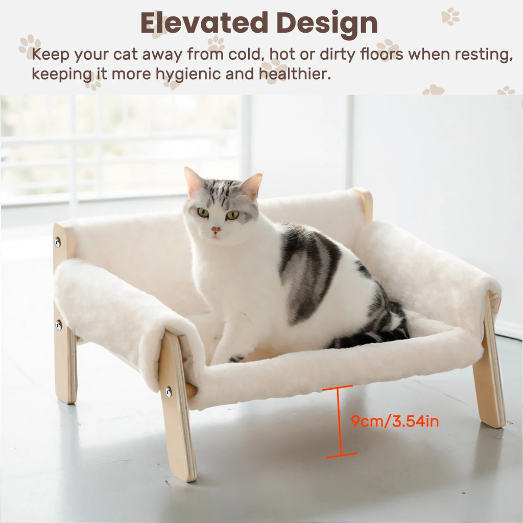 Raised Plush Cat Sofa