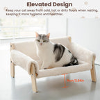 Raised Plush Cat Sofa