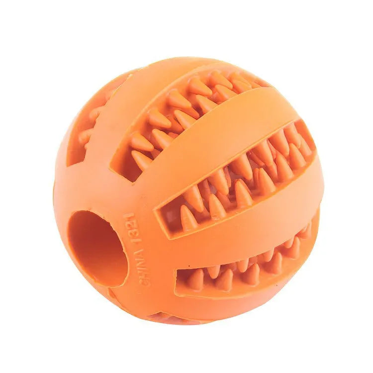 Rubber Treat-Dispensing Dog Ball — detail view 11