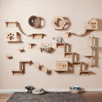 Natural Wood Cat Wall Furniture