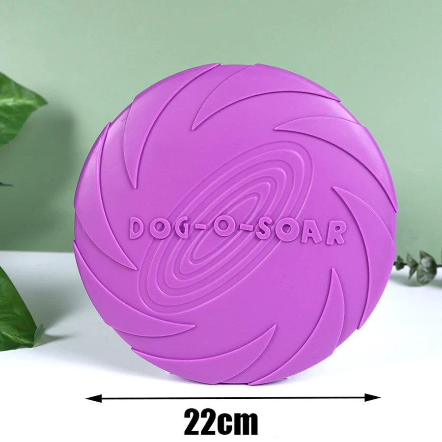 Purple 8.7-inch TPR flying disc