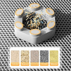 Honeycomb mat collecting several litter textures
