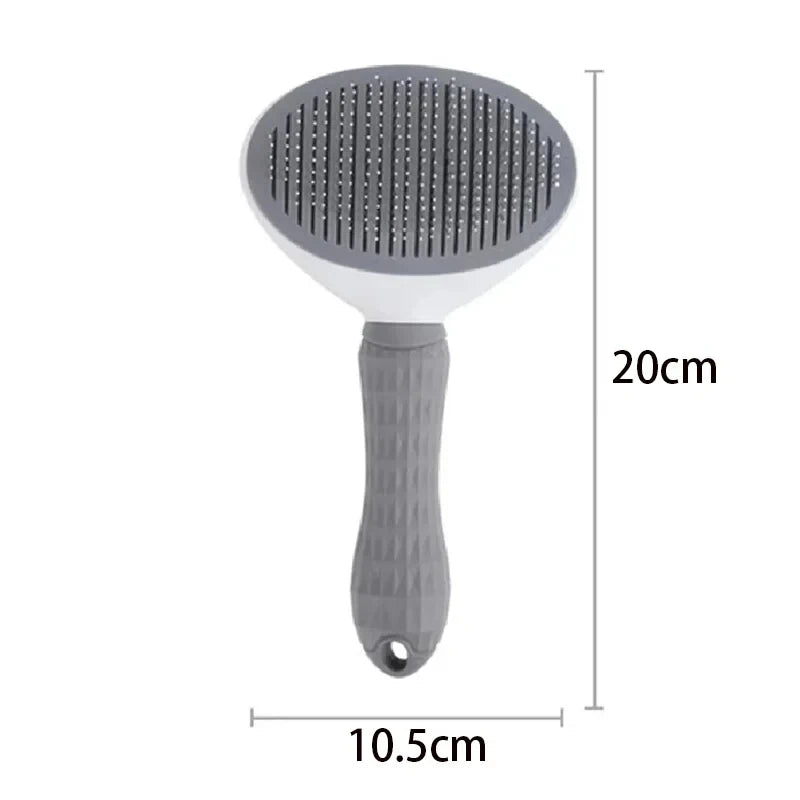Gray slicker brush dimensions, 7.9 by 4.1 inches