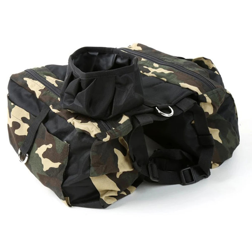 Camouflage Dog Saddle Pack