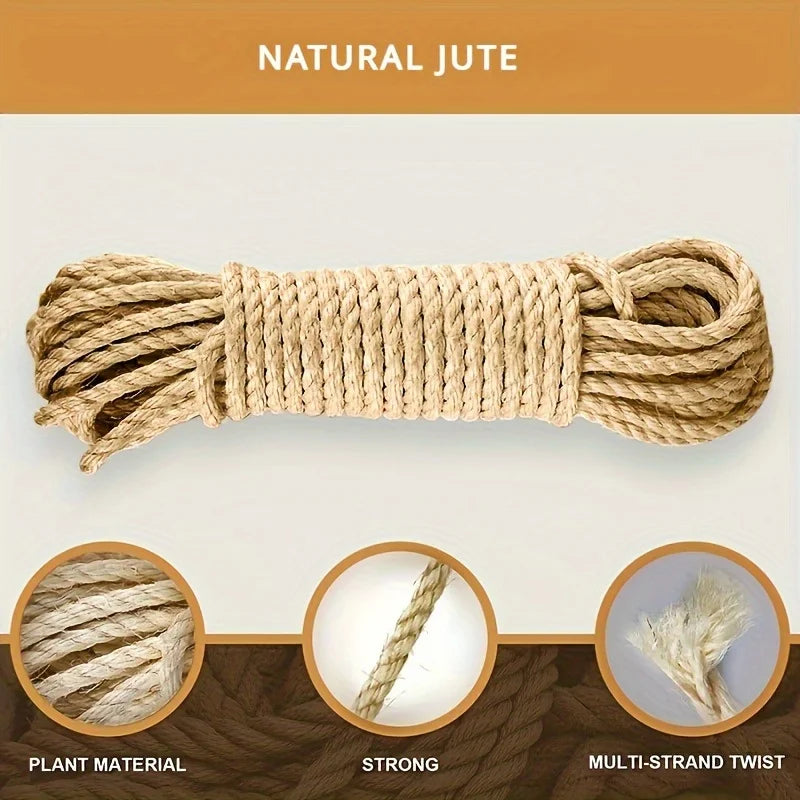 Natural Jute Rope for Cat Scratcher Repair