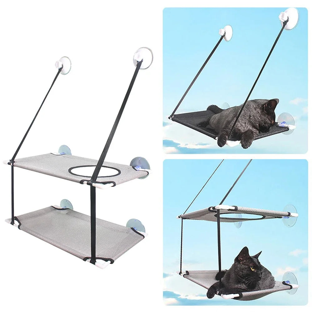 Suction-Cup Cat Window Hammock