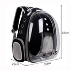 Pet carrier dimensions: 42 × 35 × 25 cm