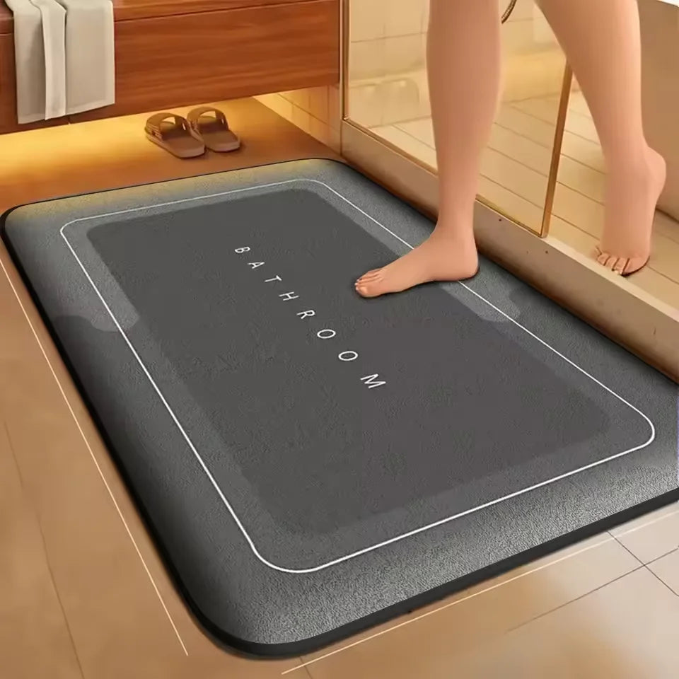 Unrelated printed bathroom mat style
