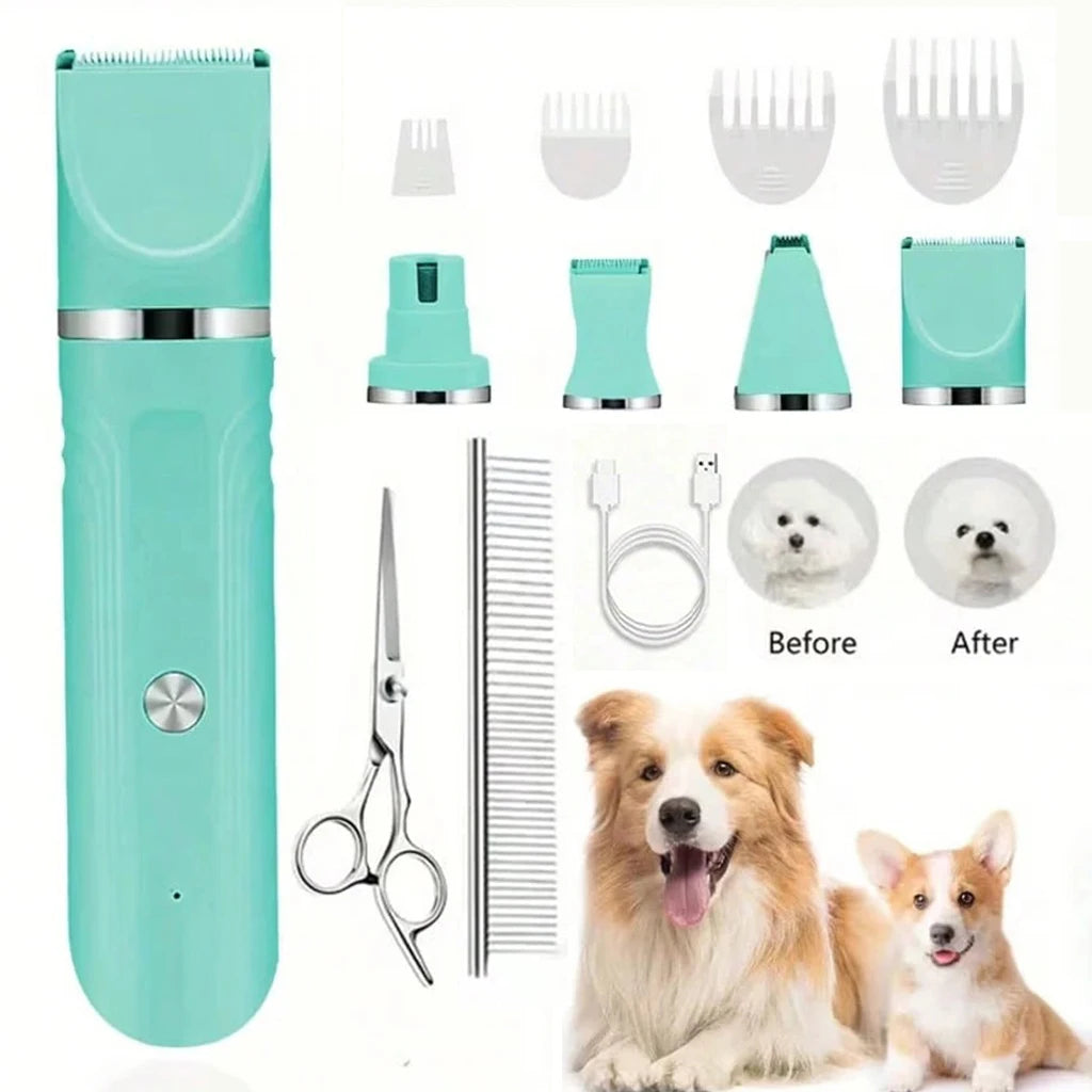 4-in-1 Rechargeable Pet Grooming Kit
