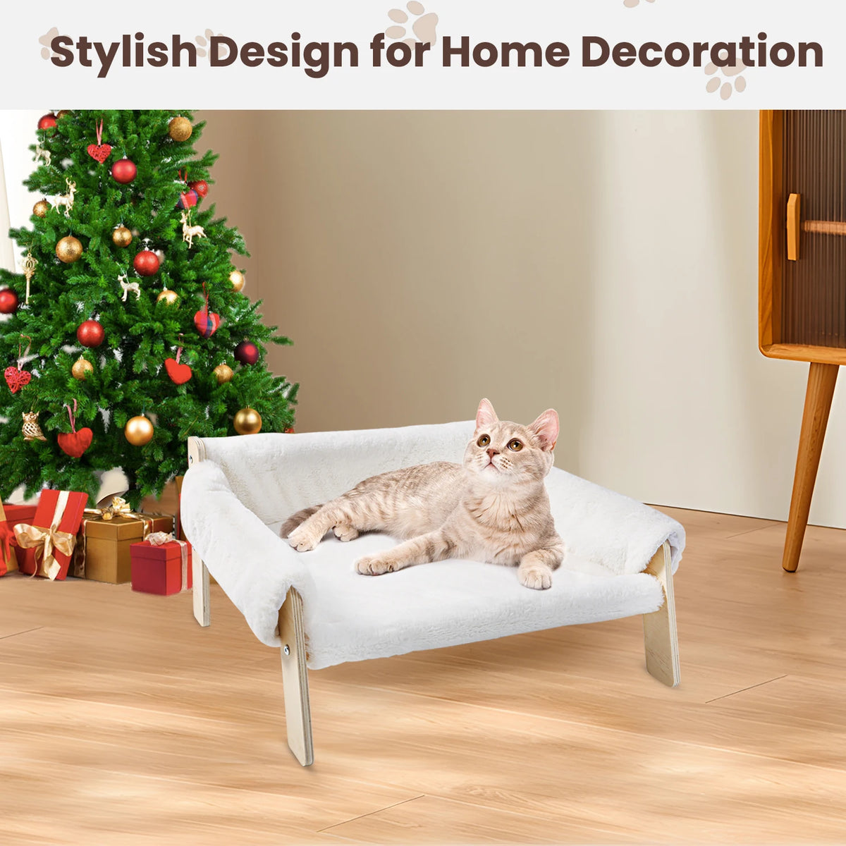 Raised Plush Cat Sofa