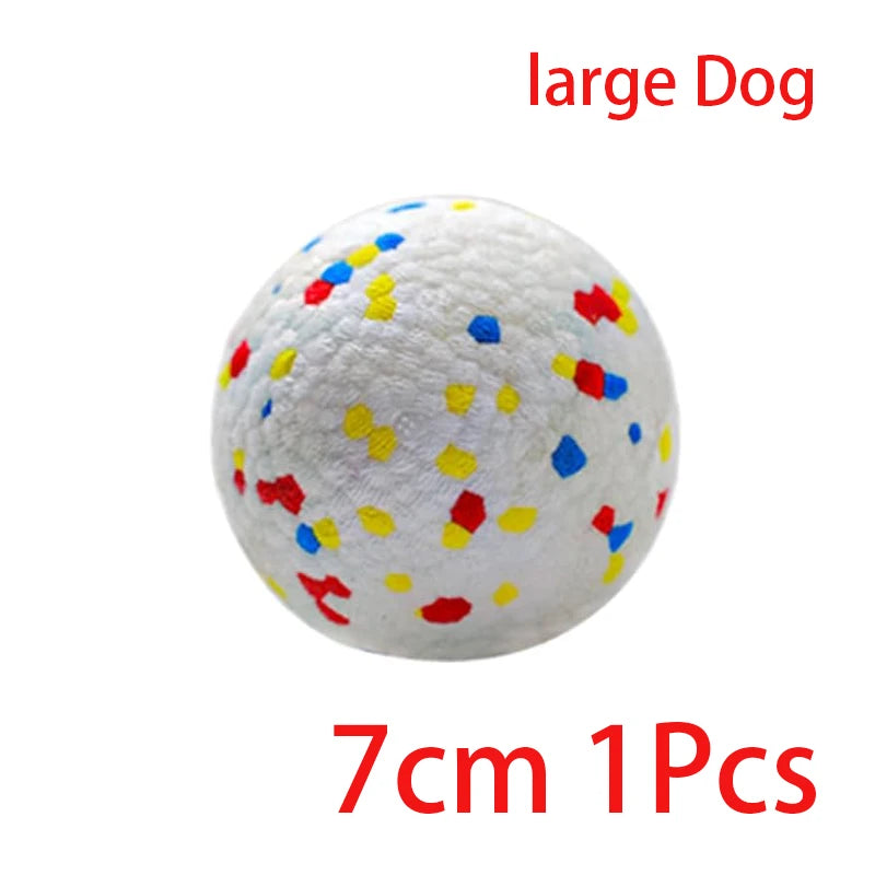 One 2.8 inch speckled E-TPU dog ball