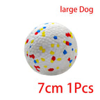 One 2.8 inch speckled E-TPU dog ball