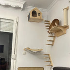 Plush Wall-Mounted Cat Perch