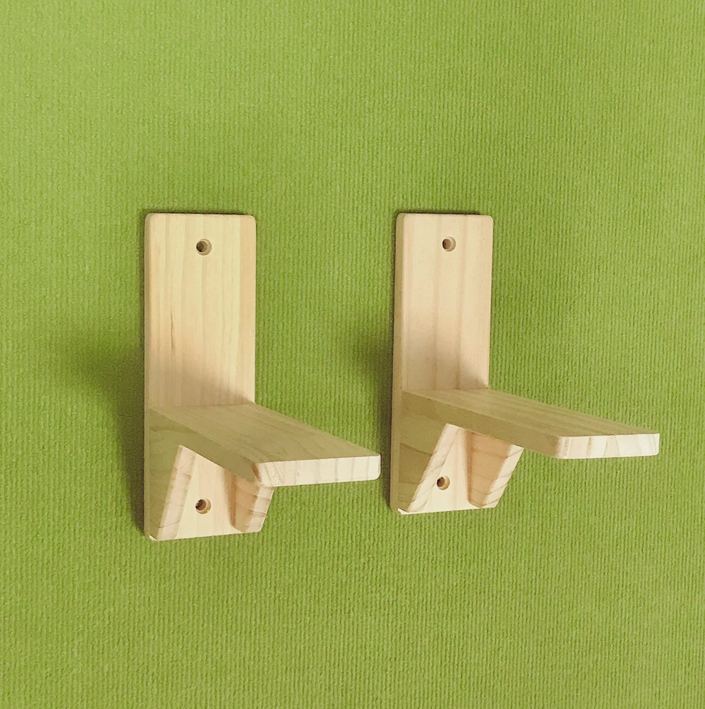Wall-mounted cat bridge bracket and screw detail