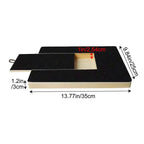Black pull-out dog nail scratch board dimension view