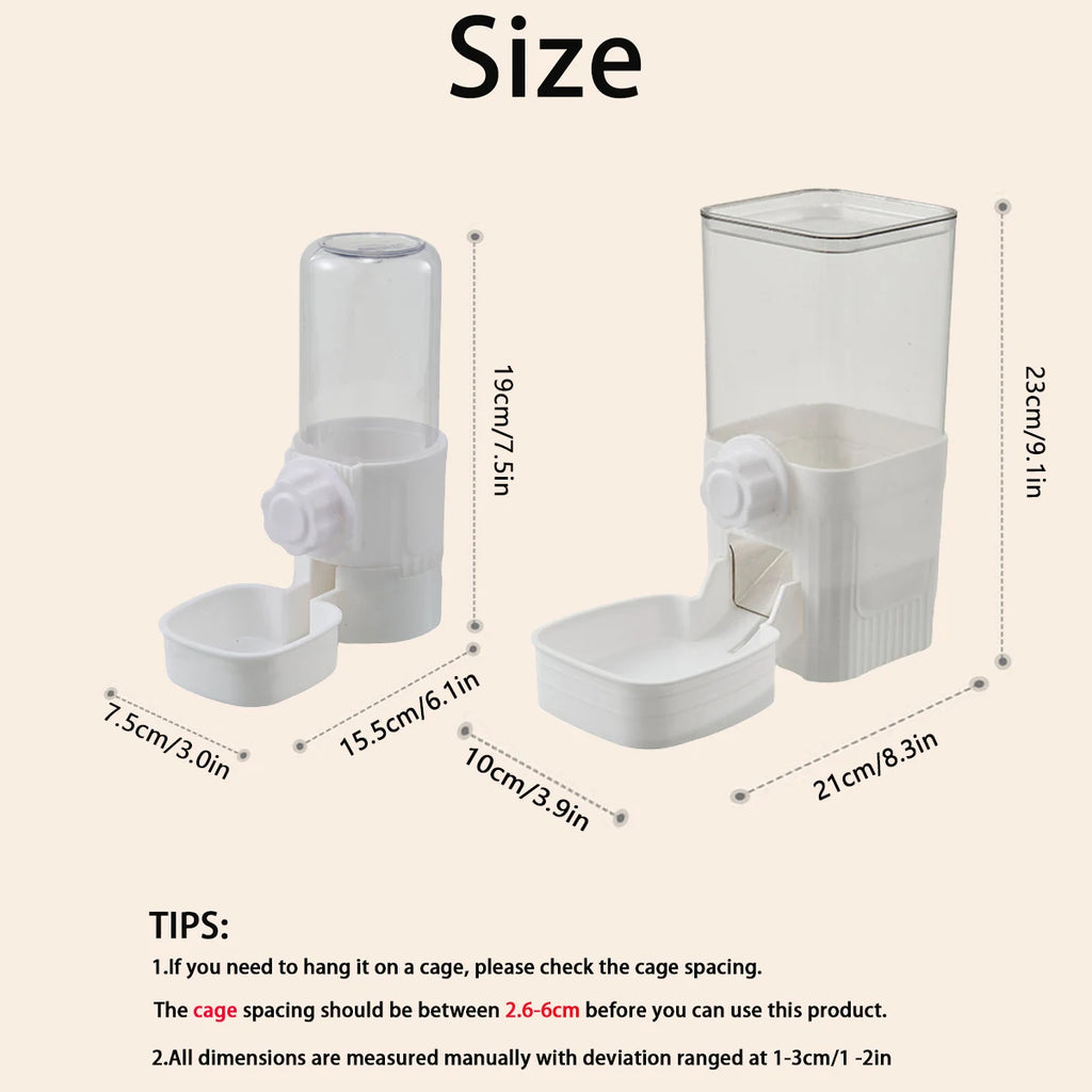 Cage-Mounted Pet Feeder & Waterer — detail view 2