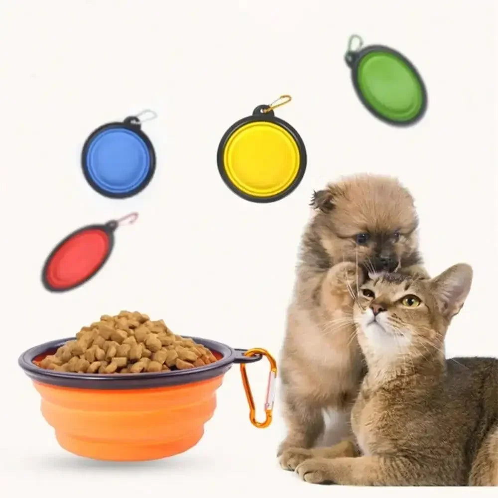 Small travel bowls used for pet food